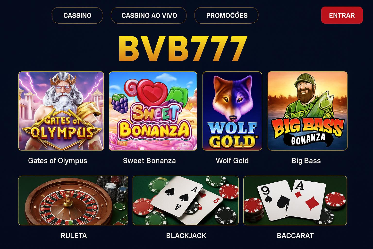Jogos de cassino online inovadores e emocionantes na BVB777
