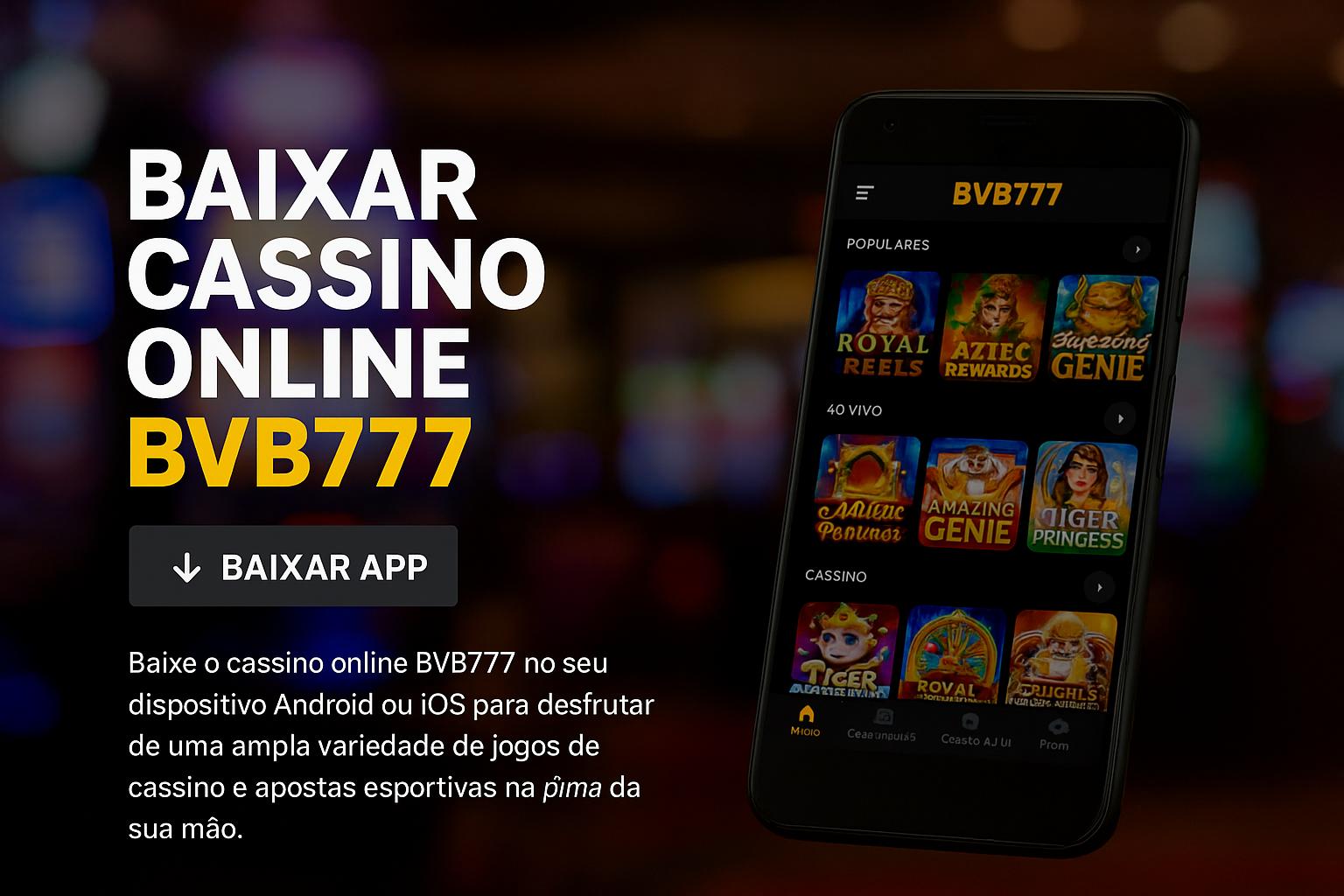 Baixar o BVB777 Cassino App