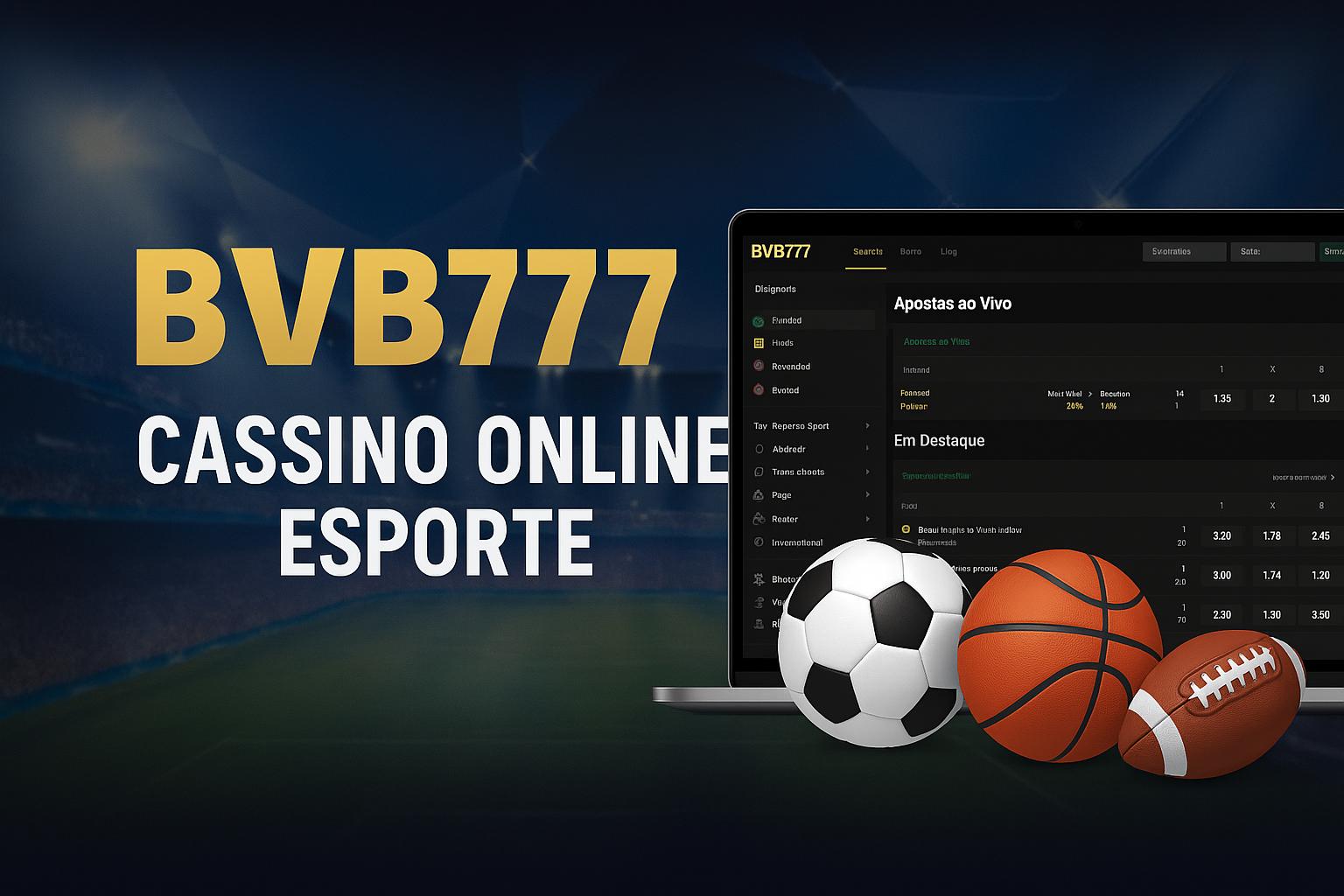 Apostas esportivas no cassino online BVB777